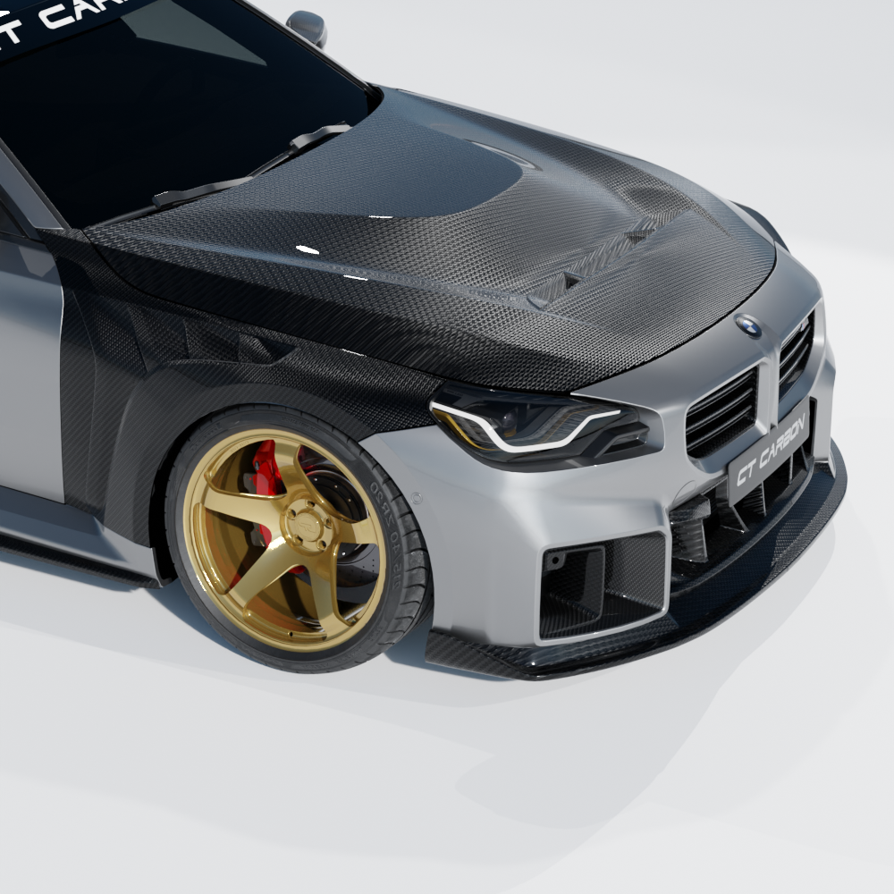 BMW G42 2 SERIES & G87 M2 CARBON FIBRE FRONT HOOD - CT DESIGN