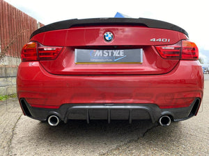 CT CARBON DIFFUSER BMW F32 & F33 4 SERIES CARBON FIBRE DIFFUSER - MP STYLE - DUAL EXHAUST