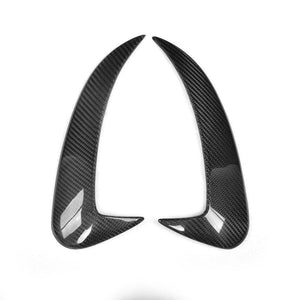 CT CARBON Rear Canards MERCEDES W205 C63 & C43 SALOON REAR BUMPER CARBON FIBRE CANARDS