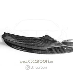 CT CARBON Splitter BMW 2 SERIES F22 & F23 M SPORT CARBON FRONT LIP SPLITTER - OEM + CT DESIGN