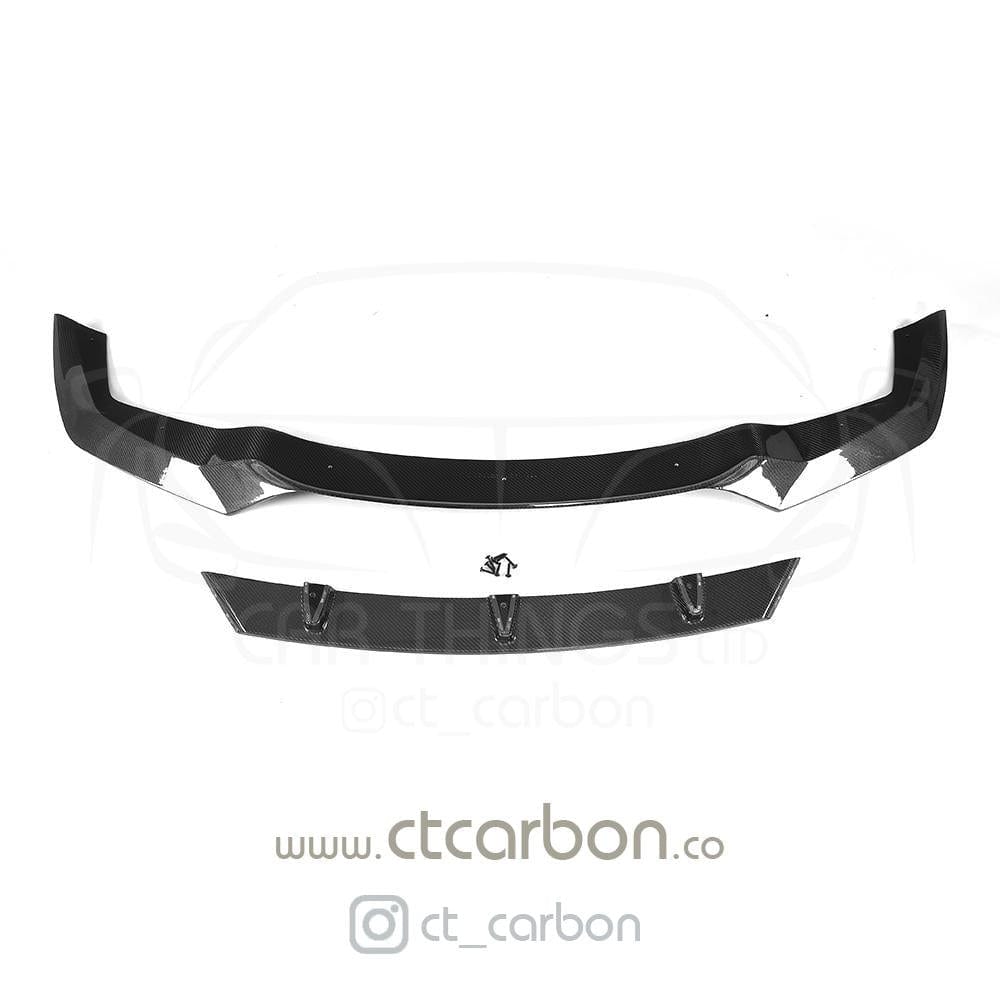 CT CARBON Splitter BMW M2 F87 N55(OG) CARBON FIBRE SPLITTER - V-STYLE