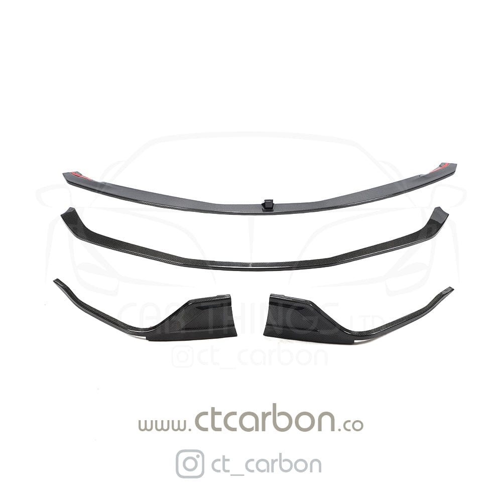 CT CARBON Splitter TOYOTA SUPRA A90 FULL CARBON FIBRE KIT - CT CARBON V2