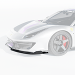 FERRARI 488 PISTA CARBON FIBRE SPLITTER - CT DESIGN