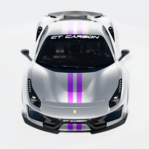 FERRARI 488 PISTA CARBON FIBRE SPLITTER - CT DESIGN