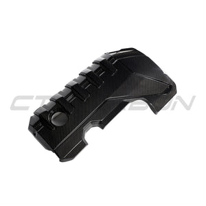 AUDI RS3 8Y 2020+ CARBON FIBRE ENGINE COVER-Accessories-CT CARBON-CT Carbon - High-quality carbon fiber and gloss black aerodynamic parts for premium sports and luxury vehicles.