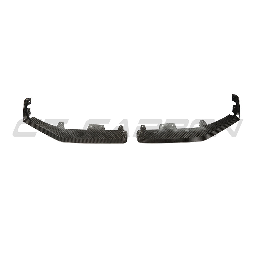 BMW F95 X5M 2023+ (LCI) CARBON FIBRE SPLITTER - MP SPLITTER-Splitter-CT CARBON-CT Carbon - High-quality carbon fiber and gloss black aerodynamic parts for premium sports and luxury vehicles.