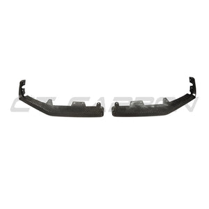 BMW F95 X5M 2023+ (LCI) CARBON FIBRE SPLITTER - MP SPLITTER-Splitter-CT CARBON-CT Carbon - High-quality carbon fiber and gloss black aerodynamic parts for premium sports and luxury vehicles.