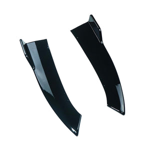 MERCEDES W206 2021+ C-CLASS GLOSS BLACK REAR BUMPER CORNER EXTENSION