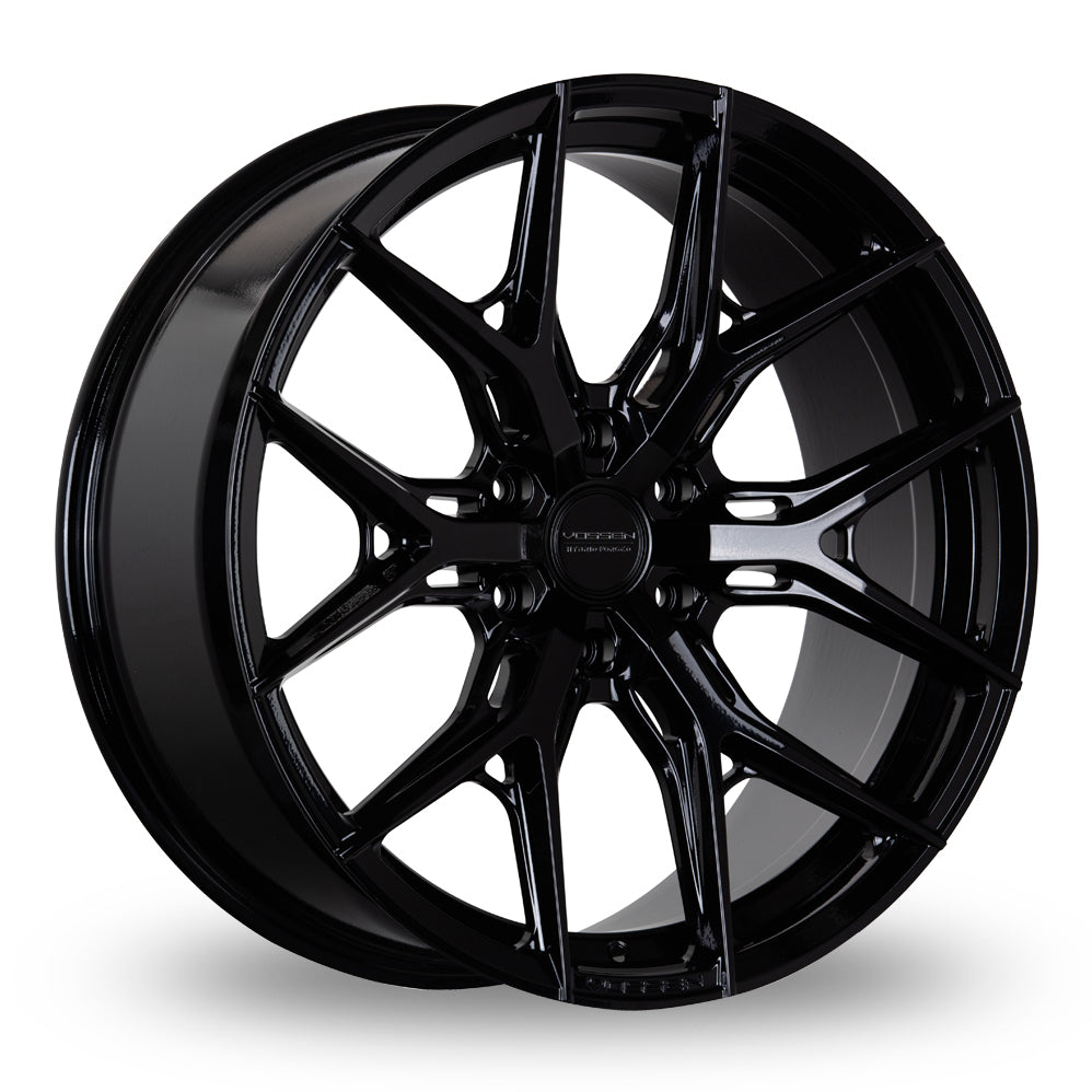 Vossen HF6-4 (9x17) (Super Deep Concave) Gloss Black