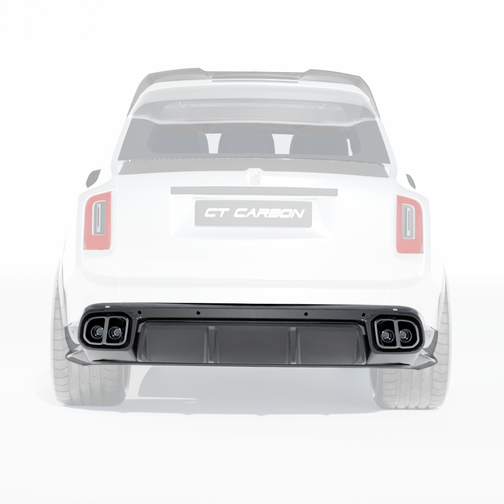 ROLLS ROYCE CULLINAN CARBON FIBRE DIFFUSER AND TIPS - CT DESIGN